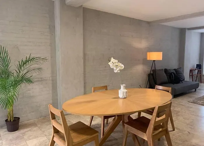 Apartamento La Condesa Extraordinario Depa 8 Personas De Dos Pisos Y Terraza Con Descuento A Partir De La 3a Noche